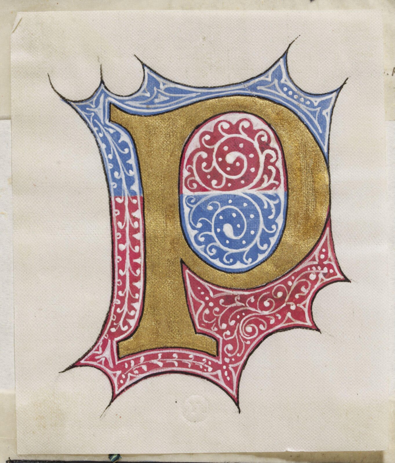 Illumination copied after medieval models, C. Barison, before 1893