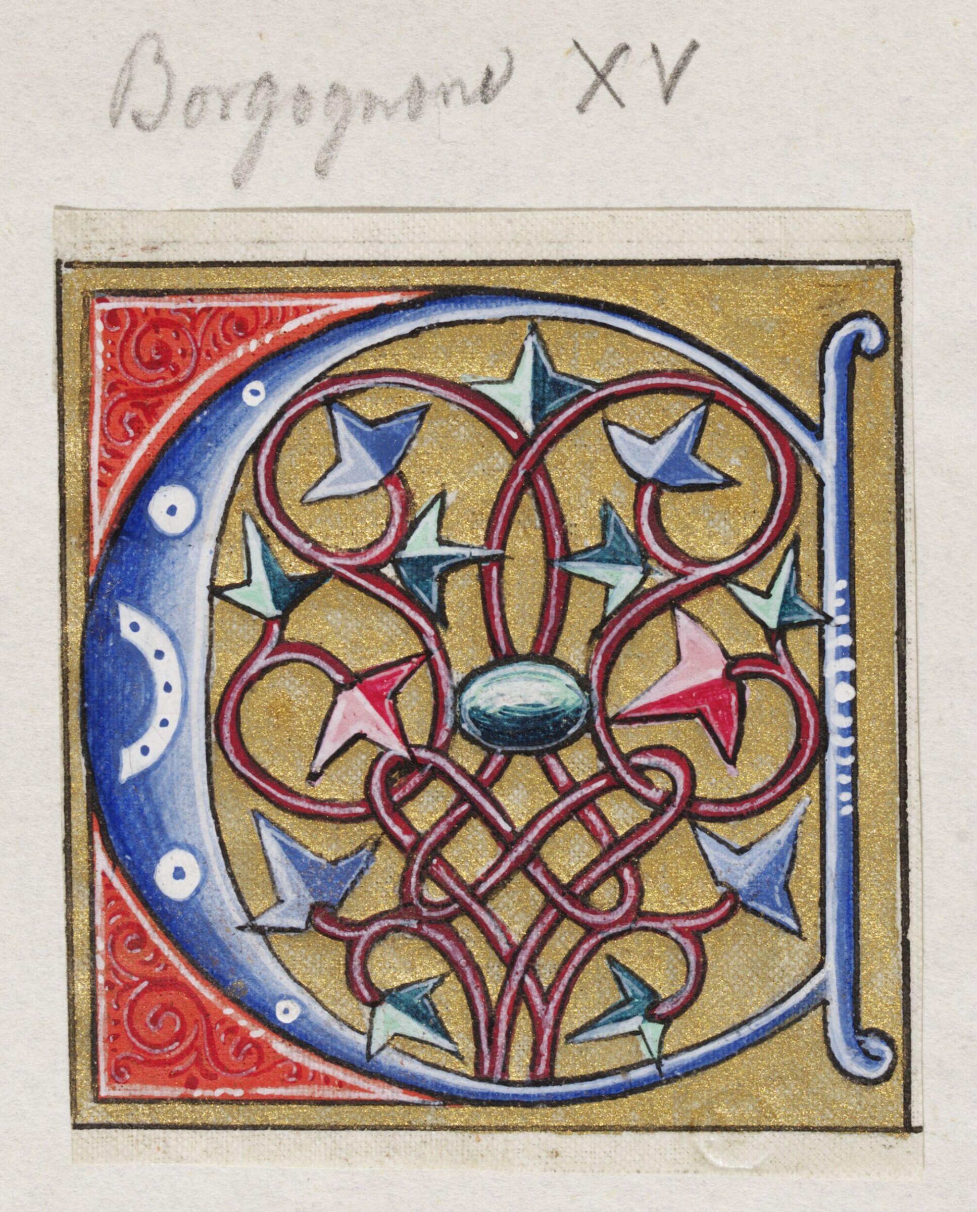 Illumination copied after medieval models, C. Barison, before 1893