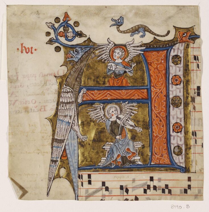 Historiated initial from a Cistercian Gradual top image