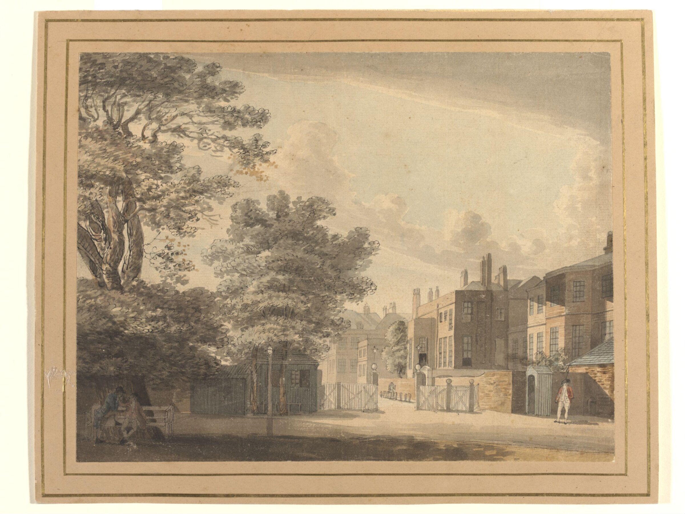 Birdcage Walk, London, Paul Sandby, ca. 1760 to 1770