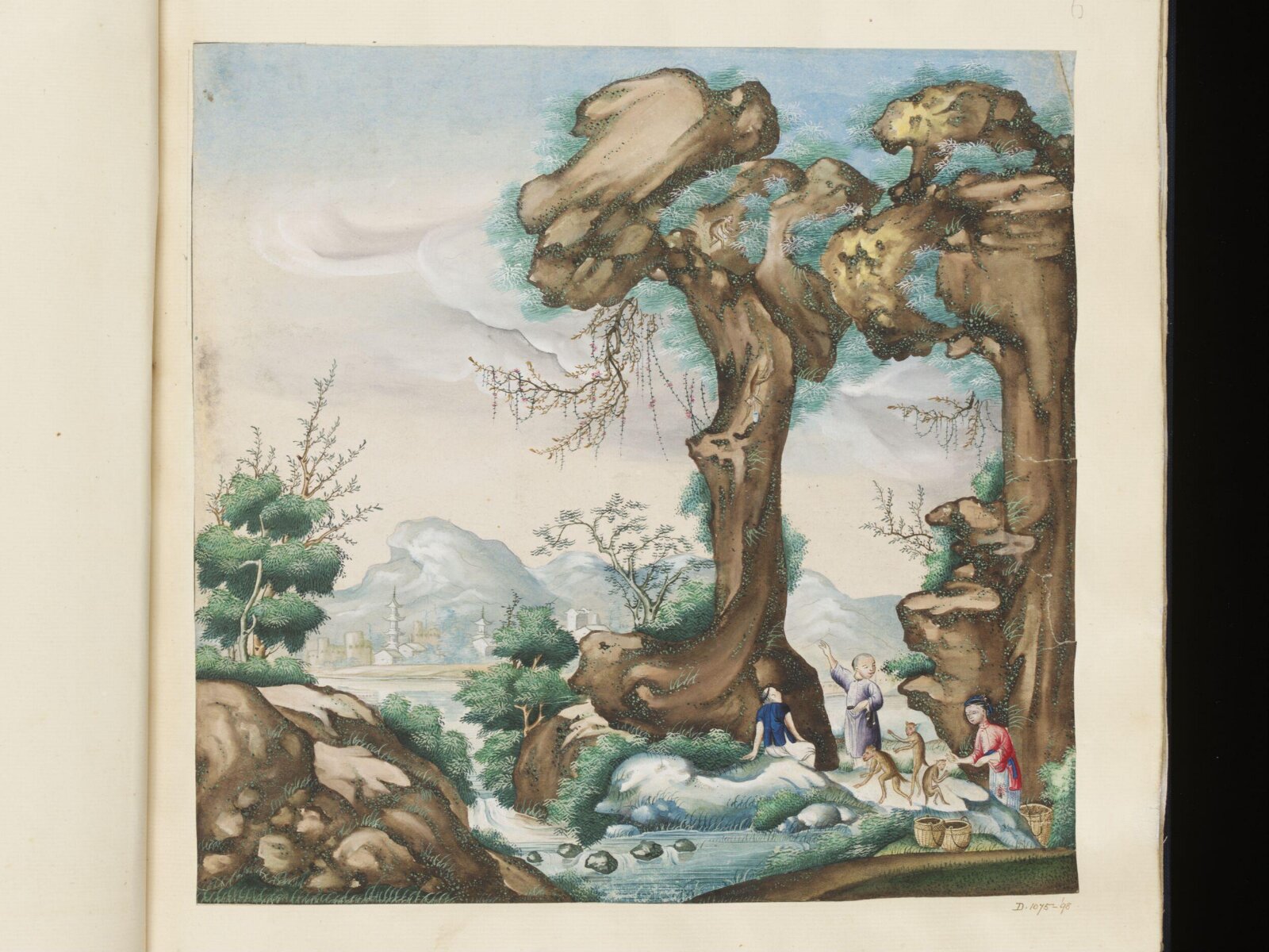 Monkey Picking Herbs, ca. 1785