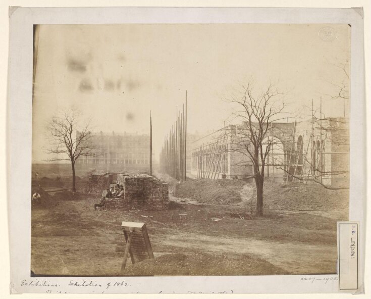 1862 International Exhibition, South Kensington, under construction image