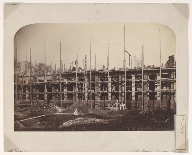 Exterior view of the Sheepshanks Gallery (Gallery 26) under construction, South Kensington Museum image