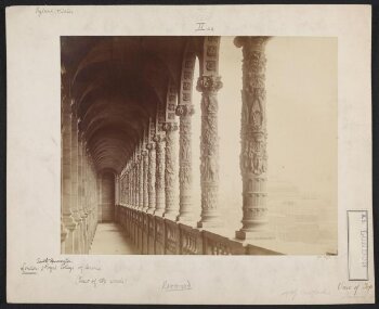 Upper loggia of the Science Schools looking towards the Albert Hall