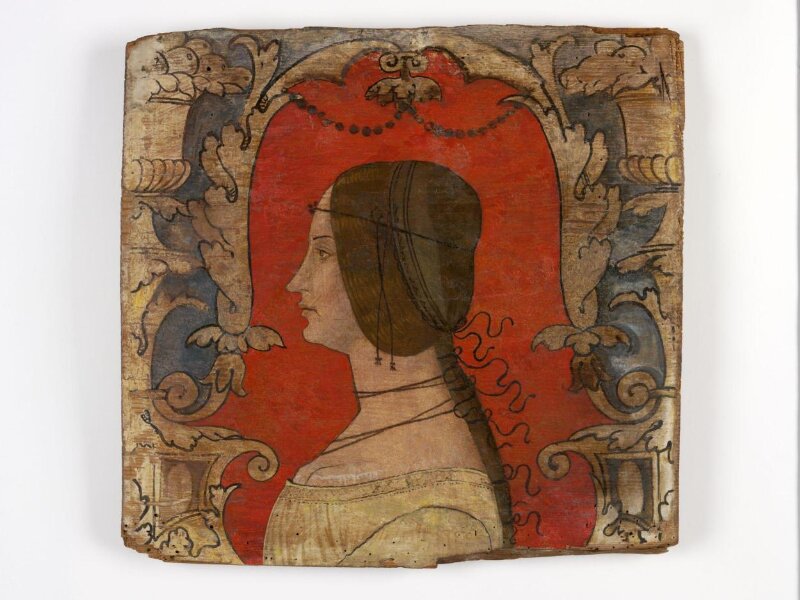 Profile of a woman facing left