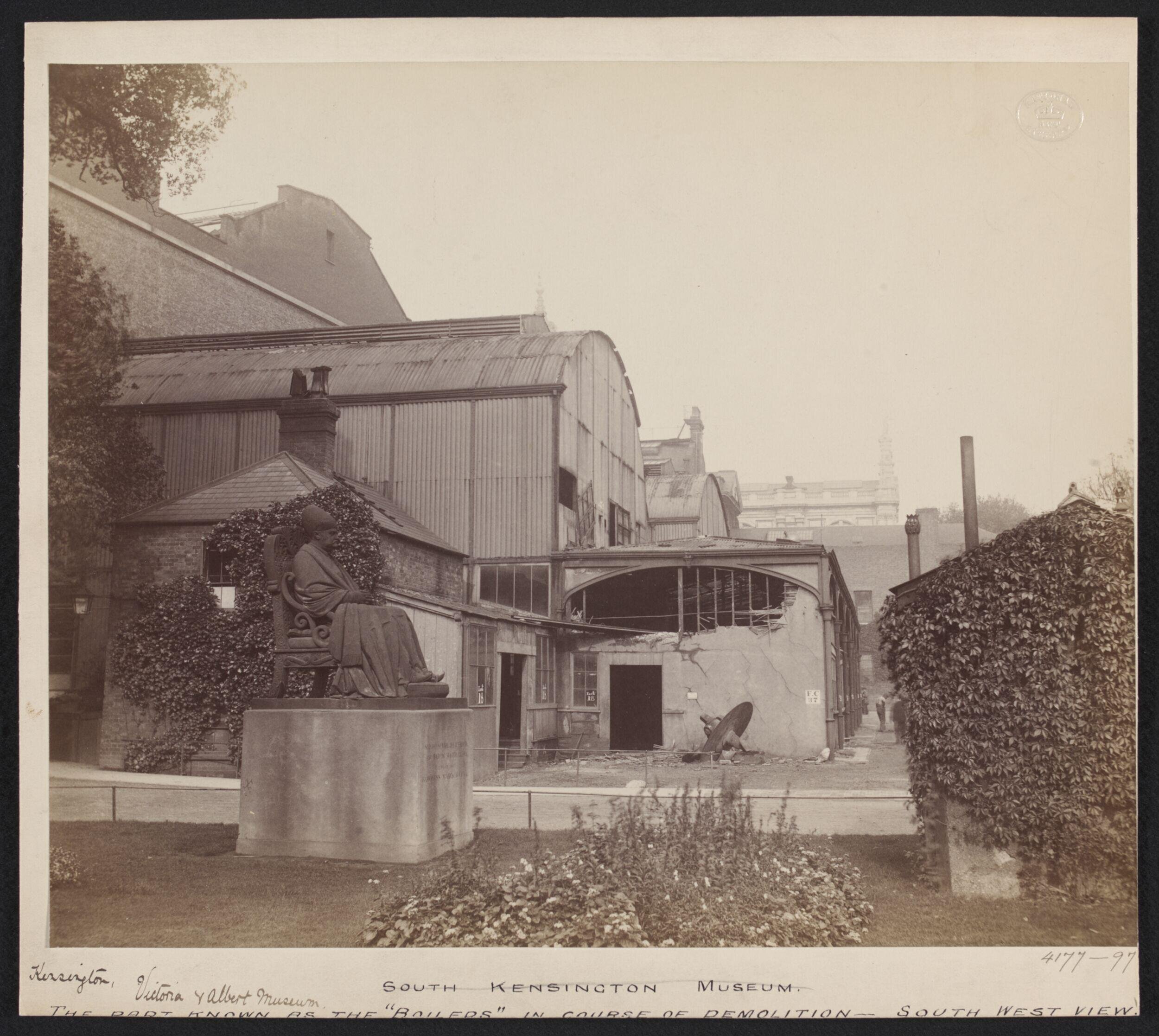  Remains of the 'Brompton Boilers', in October 1897, in the course of demolition