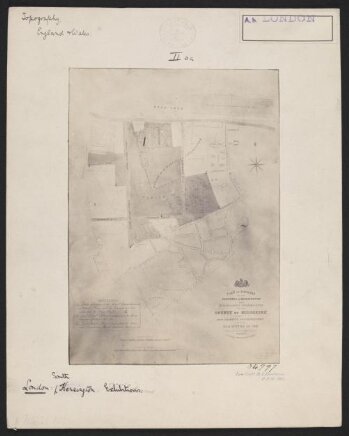 Plan of the estates of the area of South Kensington, commissioned for the Exhibition of 1851