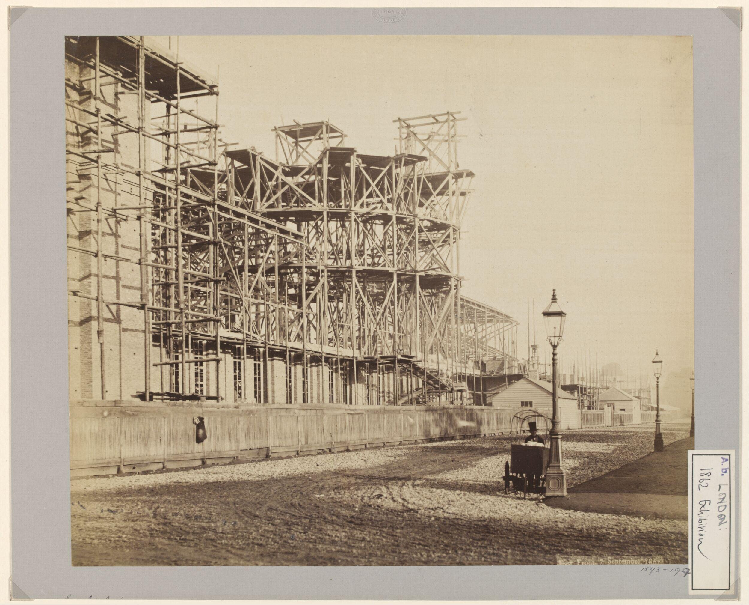 Construction of 1862 International Exhibition buildings