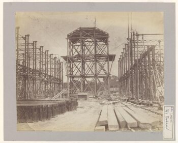 Construction of 1862 International Exhibition buildings