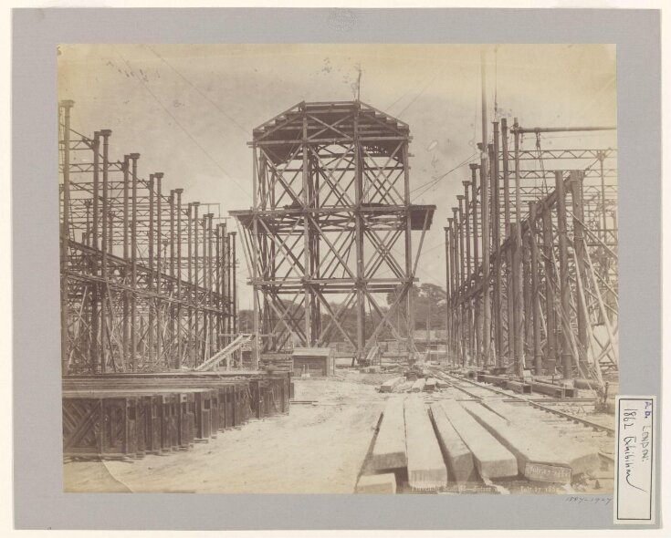 Construction of 1862 International Exhibition buildings image