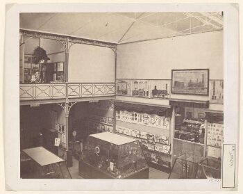 Interior view of the Patent Museum, South Kensington Museum ('the Brompton Boilers')