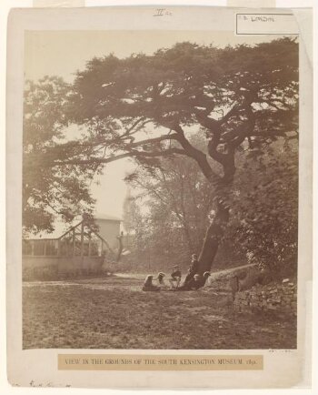 View of the grounds of the South Kensington Museum, 1891