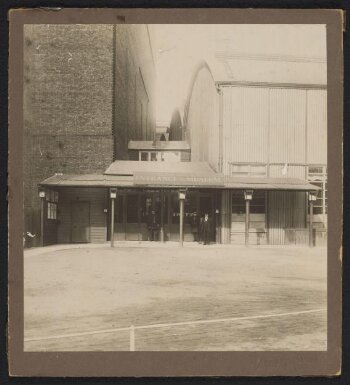 Entrance to South Kensington Museum showing the Cast Courts and the 'Brompton Boilers