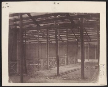 Interior view of the north-east gallery, South Kensington Museum ('the Brompton Boilers')