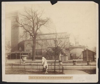 View of the grounds of the South Kensington Museum, 1891