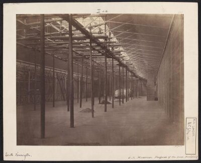 Interior view of north-east gallery, South Kensington Museum (the 'Brompton Boilers')