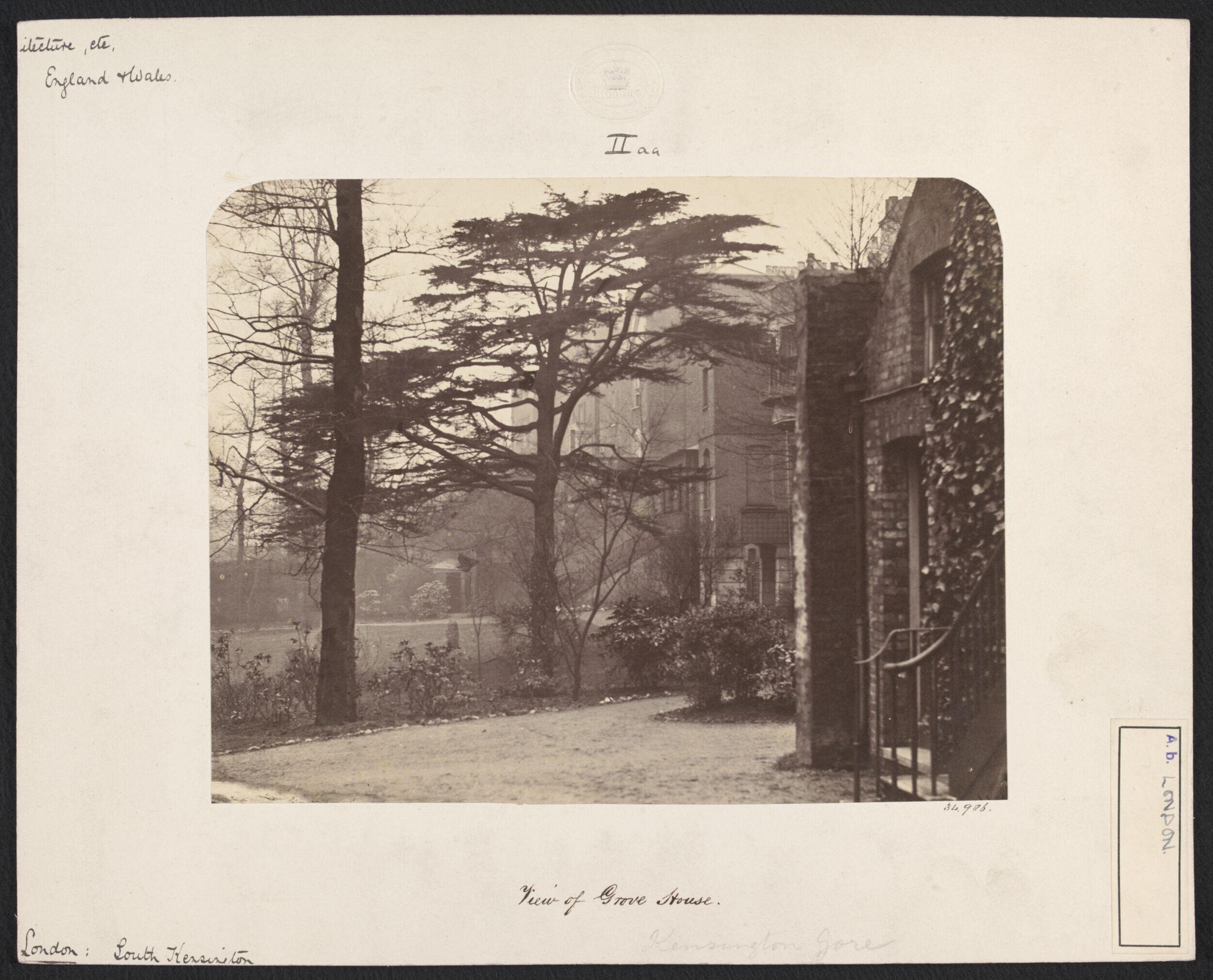 Exterior view of Grove House, Kensington Gore, South Kensington
