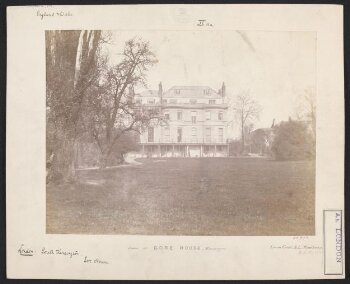 Exterior view of Gore House, Kensington, from the south