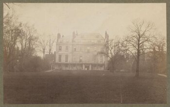 Exterior view of Gore House, Kensington