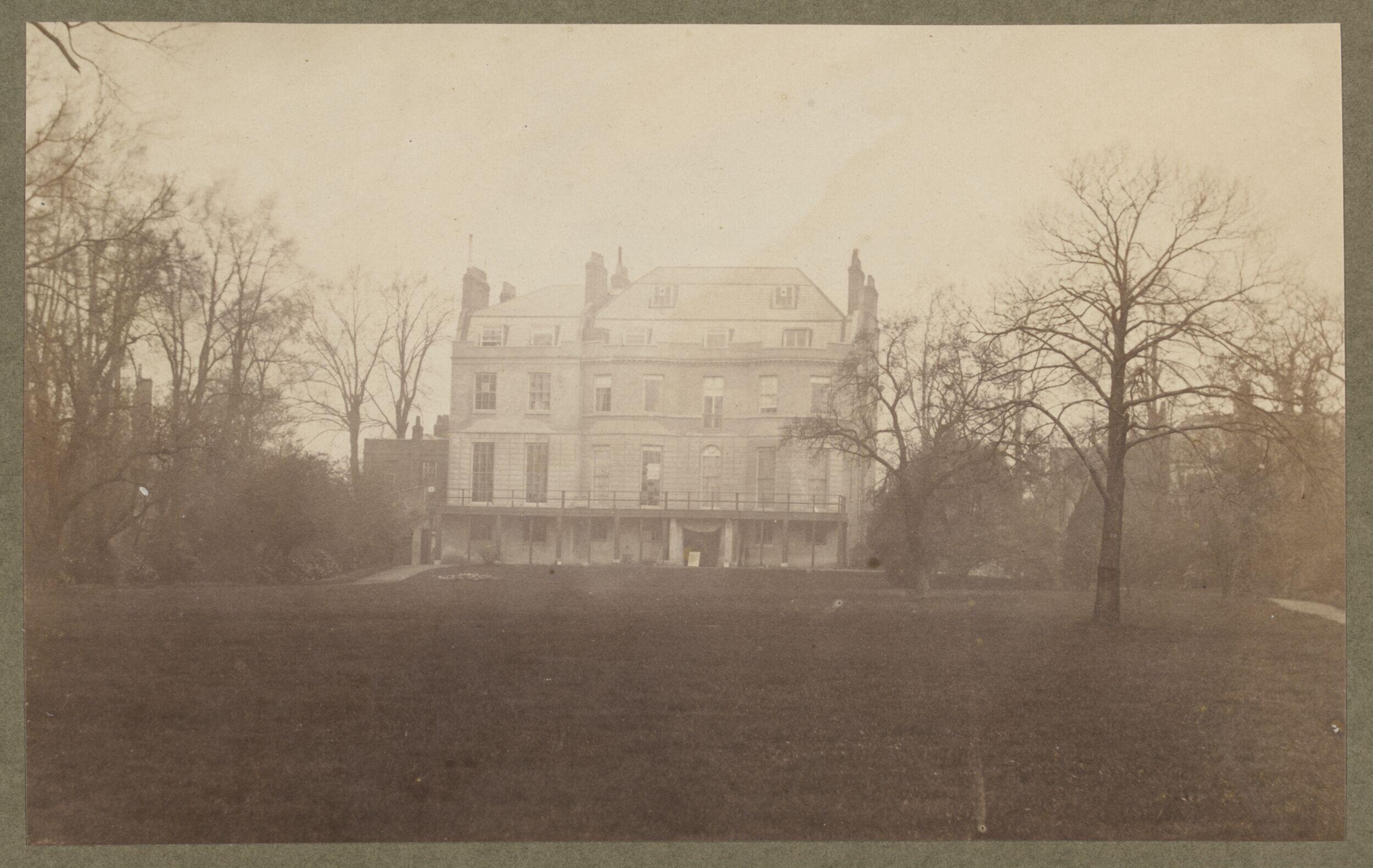 Exterior view of Gore House, Kensington