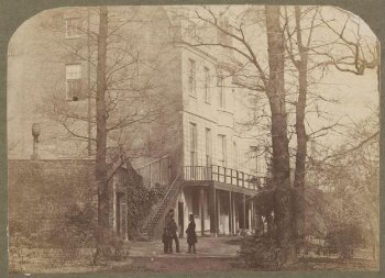 Exterior view of Gore House, Kensington, from the south west