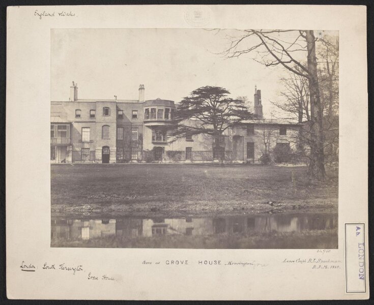 Exterior view of Grove House, Kensington Gore from the south image