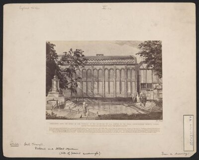 Experiments with the Model of the Memorial of the Exhibition of 1851, Erected in the Royal Horticultural Society's Gardens before the Design was Settled by H.R.H. the Prince Consort