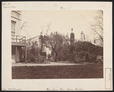  Gore House, Kensington, view looking northeast from the garden
