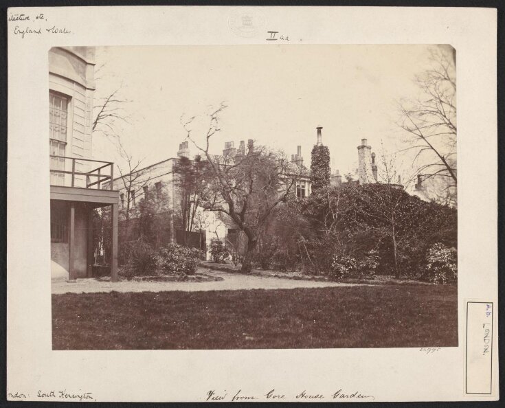  Gore House, Kensington, view looking northeast from the garden image
