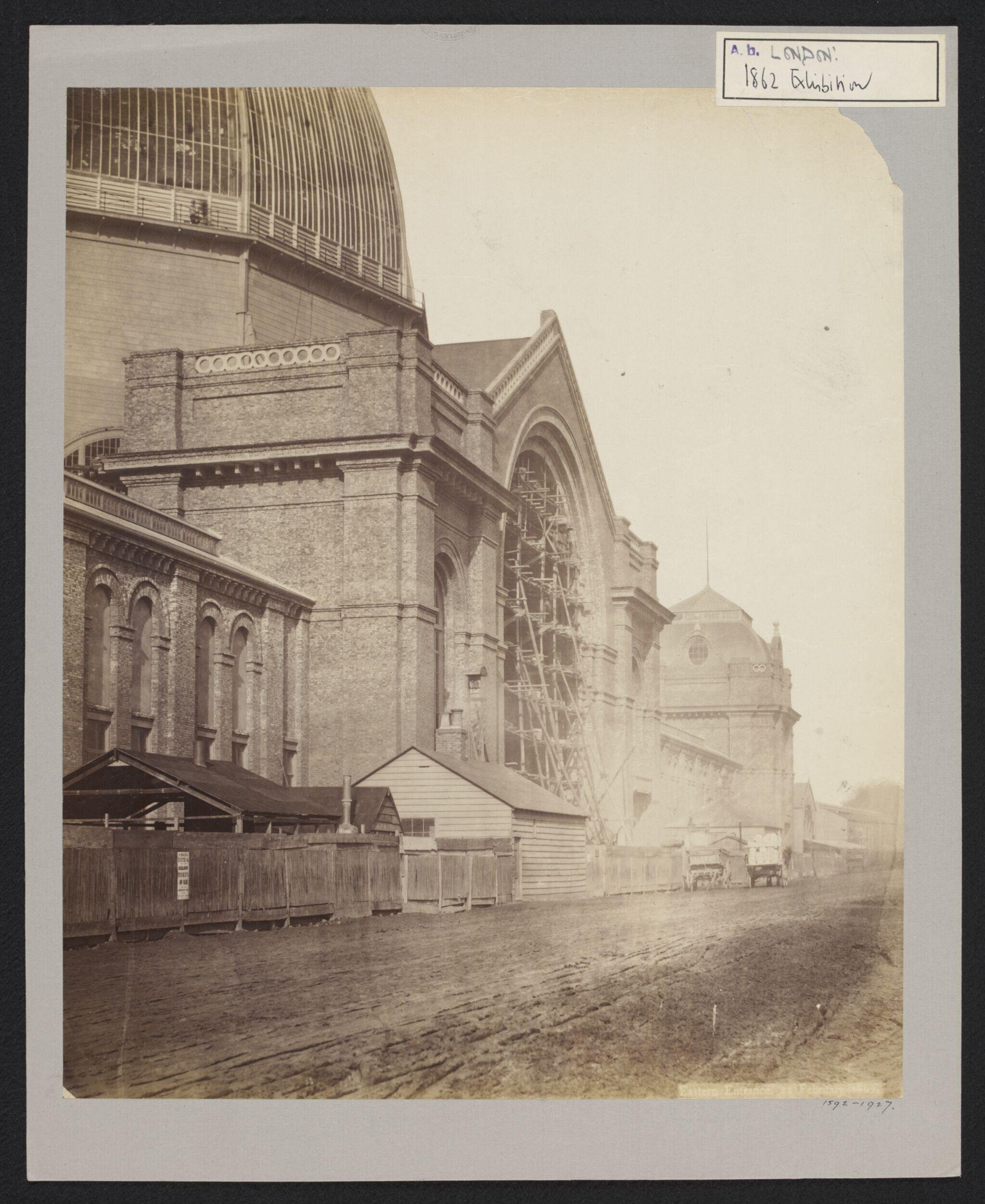 Construction of 1862 International Exhibition buildings