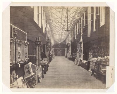 Interior view of the architectural casts gallery, South Kensington Museum ('the Brompton Boilers')