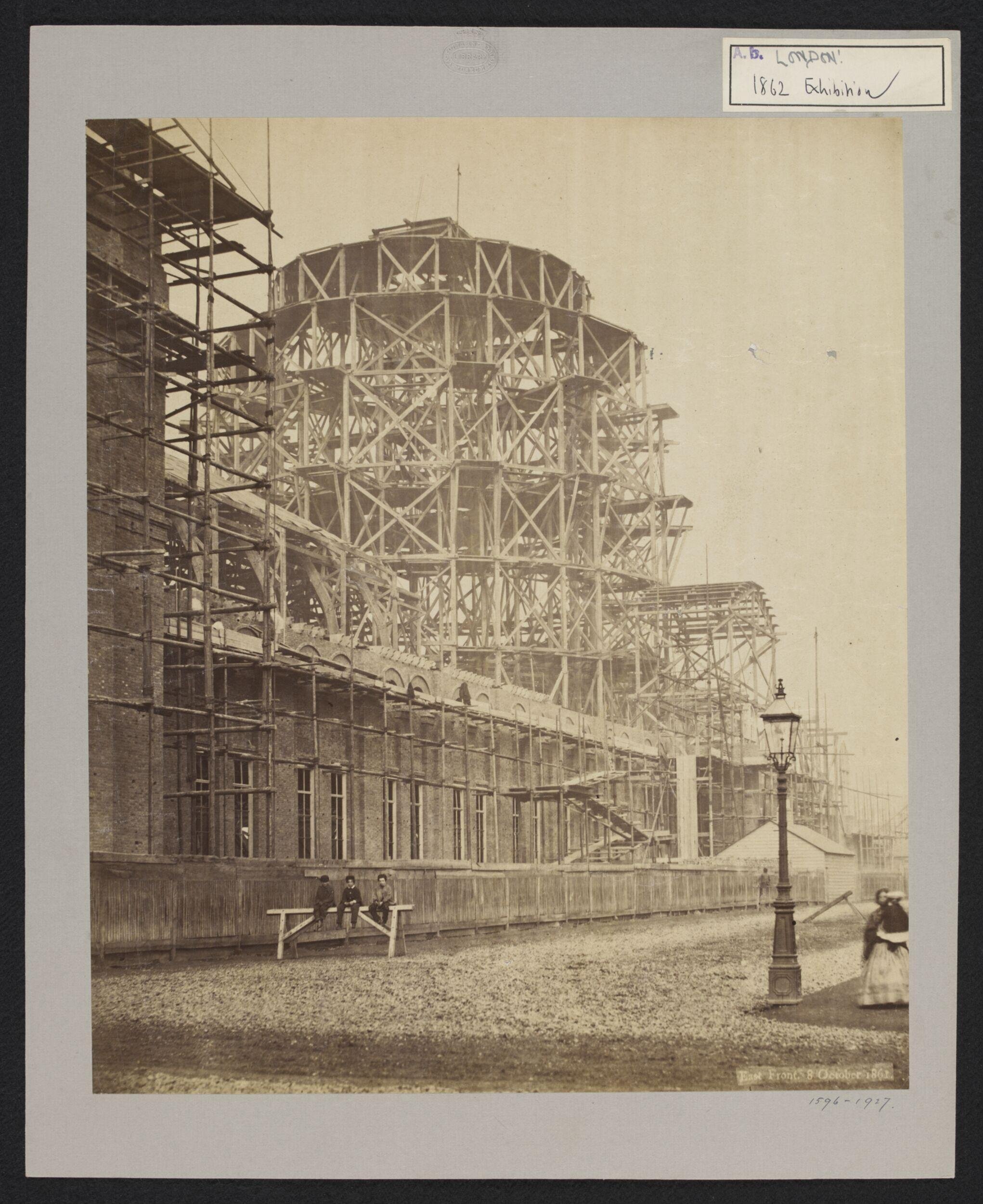 Construction of 1862 International Exhibition buildings