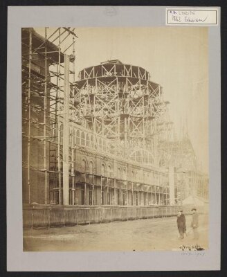 Construction of 1862 International Exhibition, the main dome