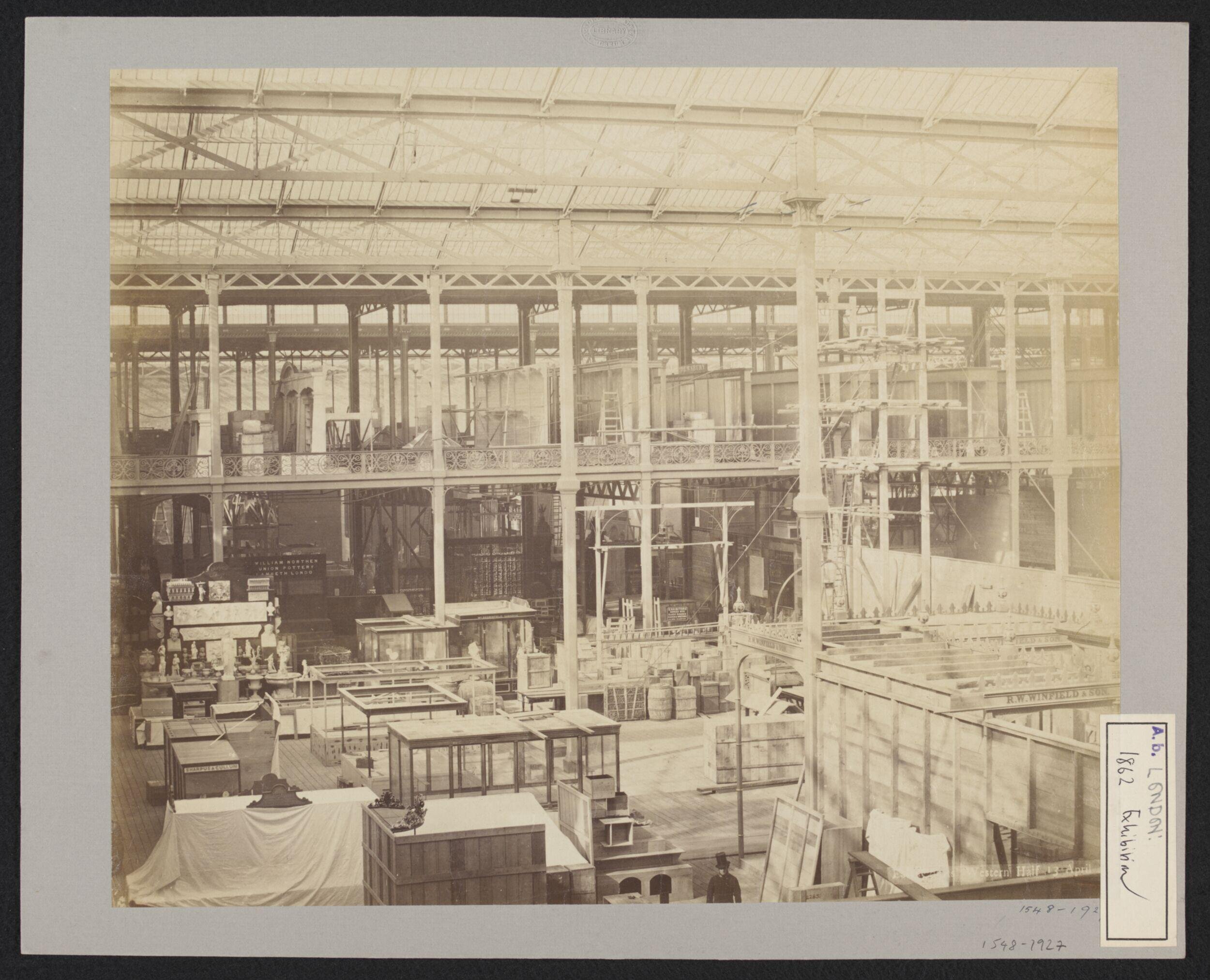 South Kensington, interior East court, 1862 International Exhibition