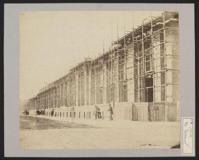 Construction of 1862 International Exhibition buildings