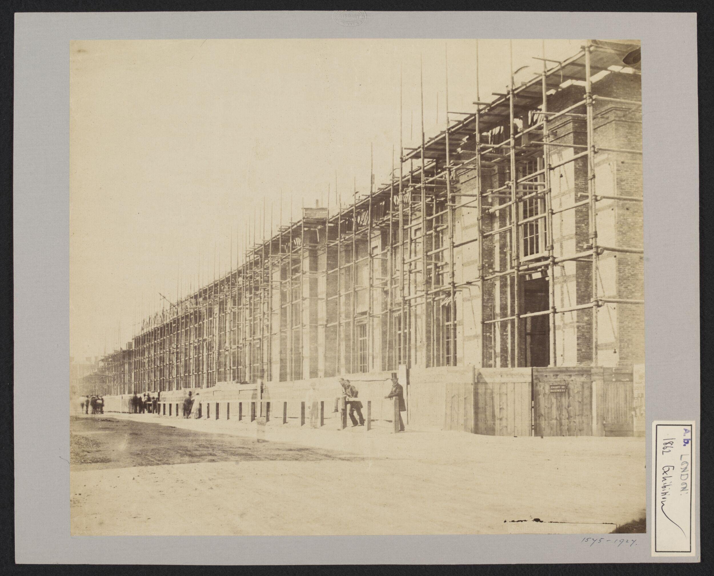 Construction of 1862 International Exhibition buildings