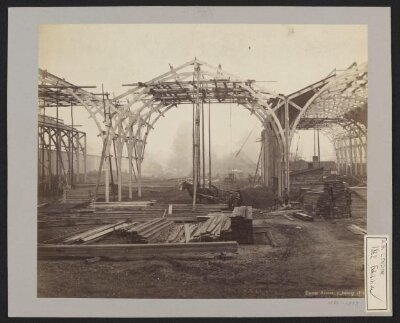 Construction of 1862 International Exhibition buildings