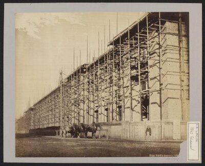Construction of 1862 International Exhibition buildings