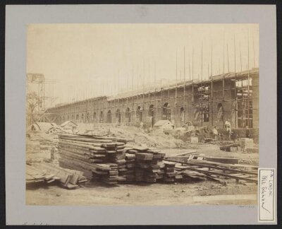 Construction of 1862 International Exhibition buildings
