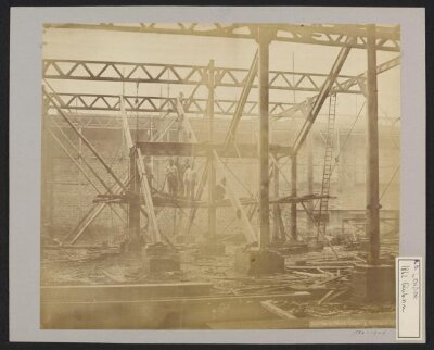 Construction of 1862 International Exhibition buildings
