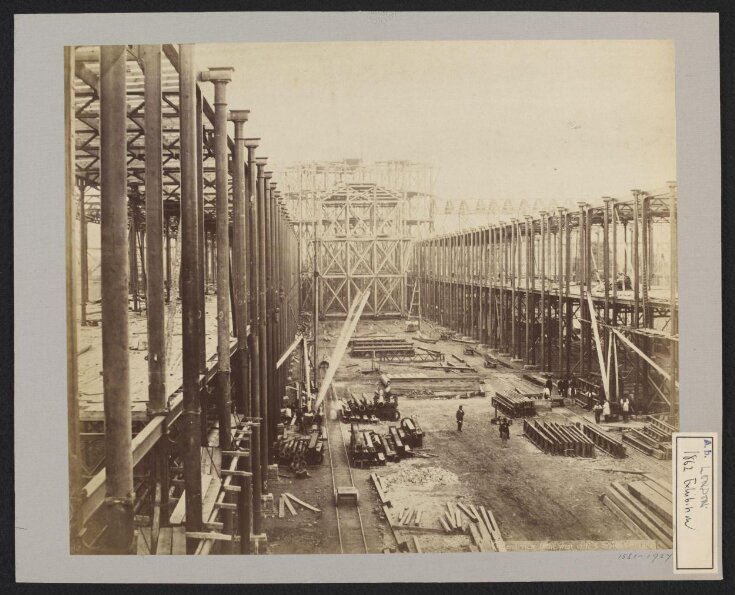 Construction of 1862 International Exhibition buildings, general view from west end top image