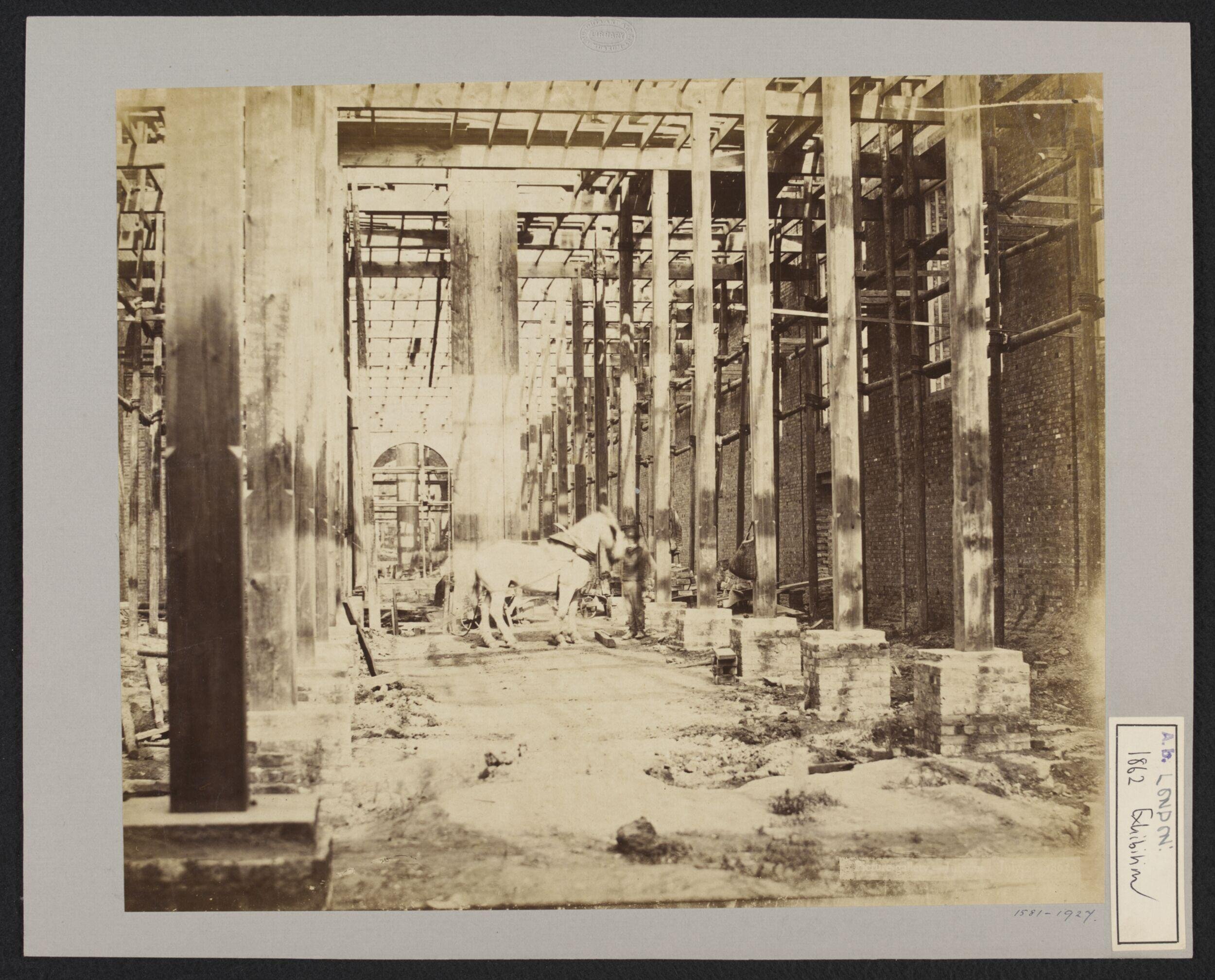 Construction of 1862 International Exhibition buildings