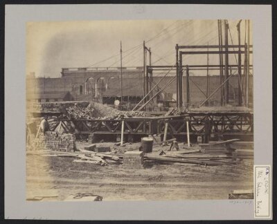 Construction of 1862 International Exhibition buildings