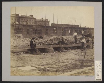 Construction of 1862 International Exhibition buildings