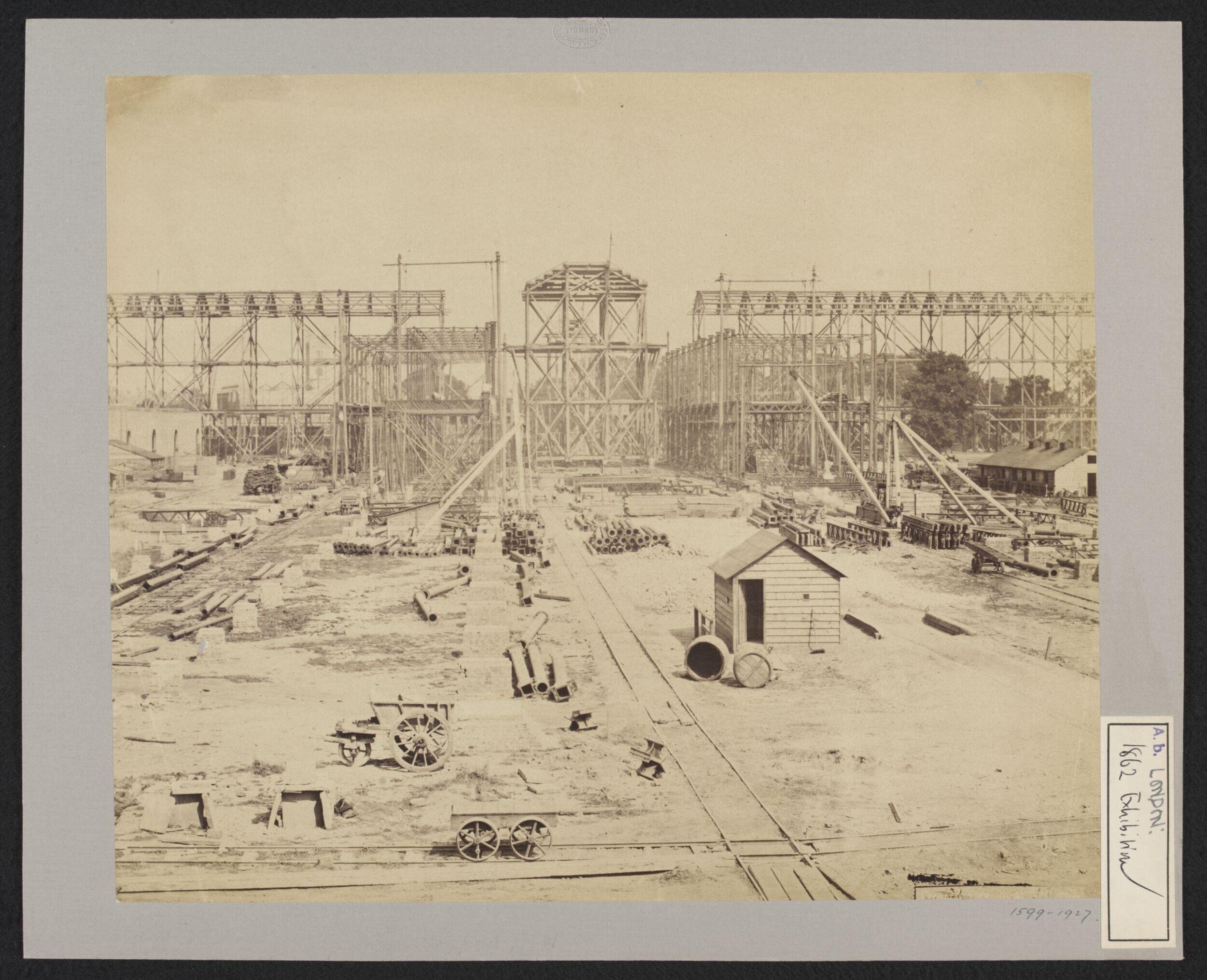 Construction of 1862 International Exhibition buildings