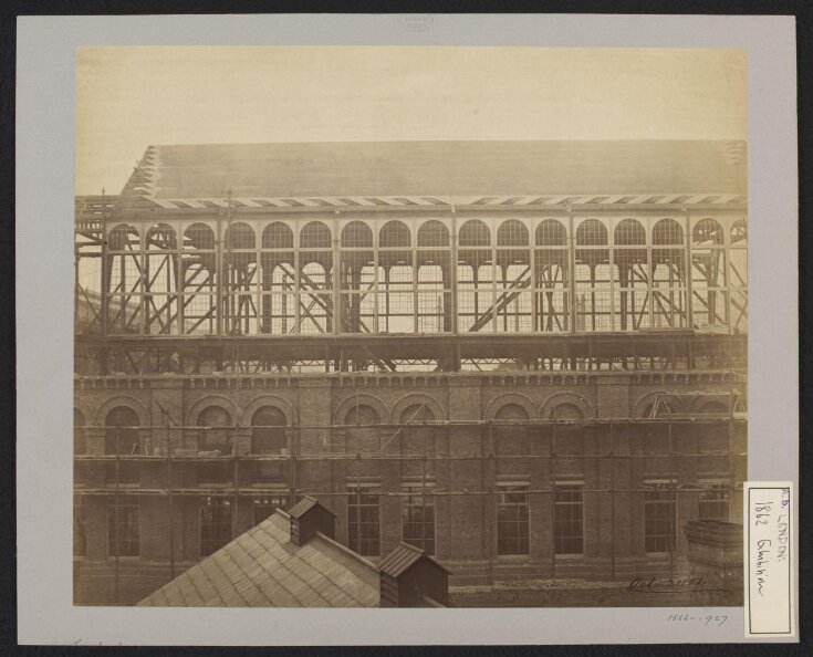 Construction of 1862 International Exhibition building top image
