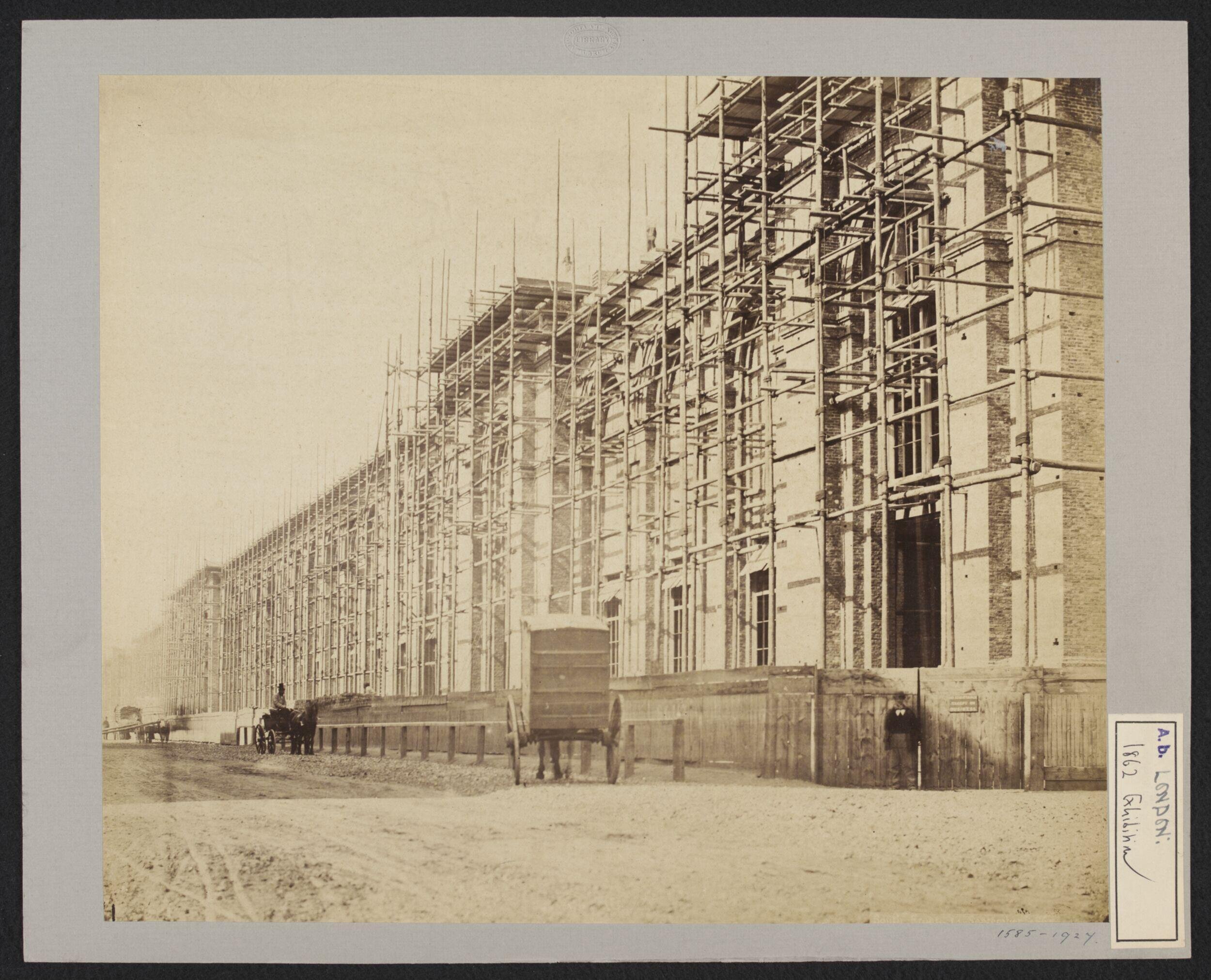 Construction of 1862 International Exhibition buildings