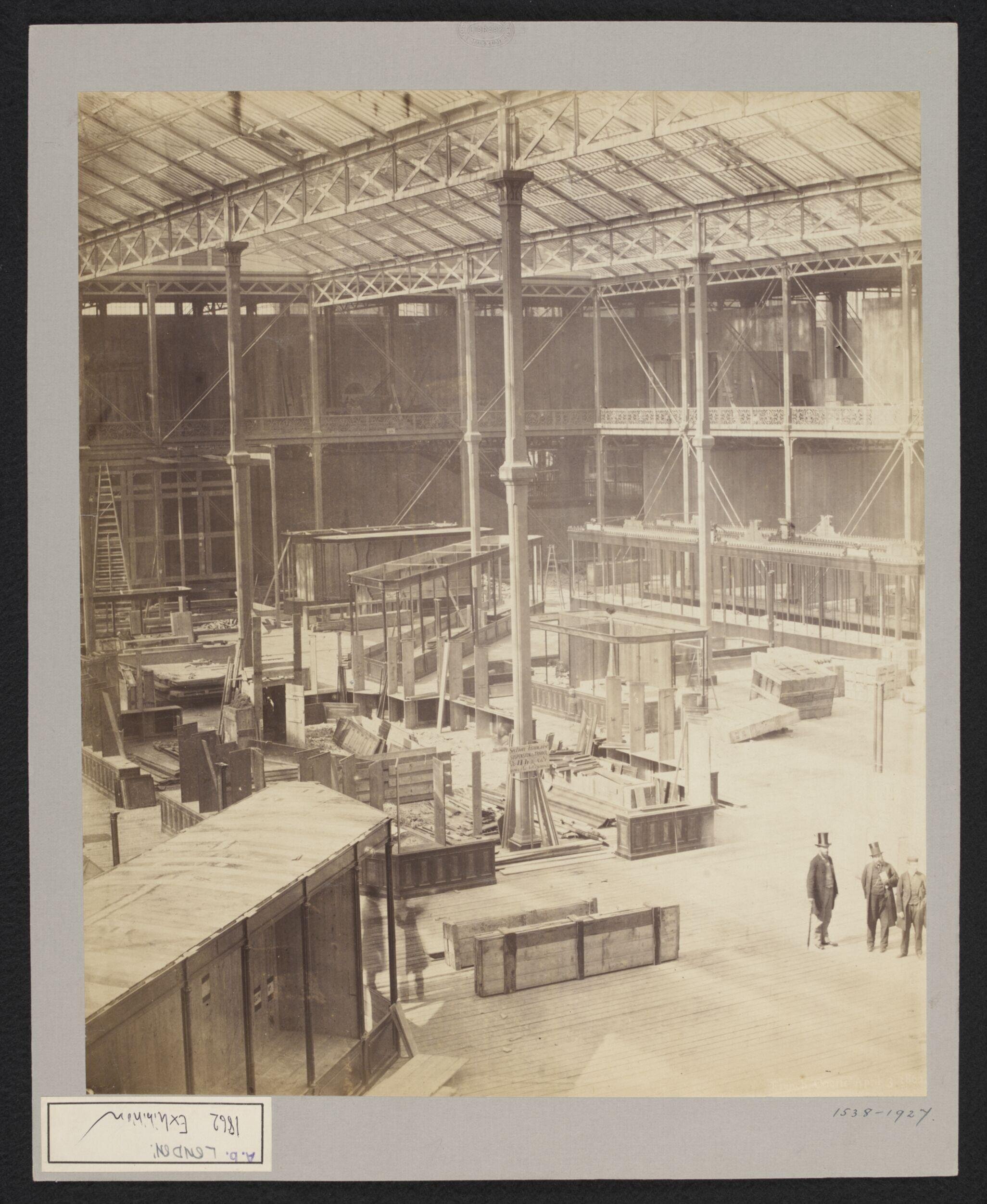 South Kensington, Construction of 1862 International Exhibition buildings, French Court,