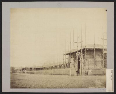 Construction of 1862 International Exhibition buildings