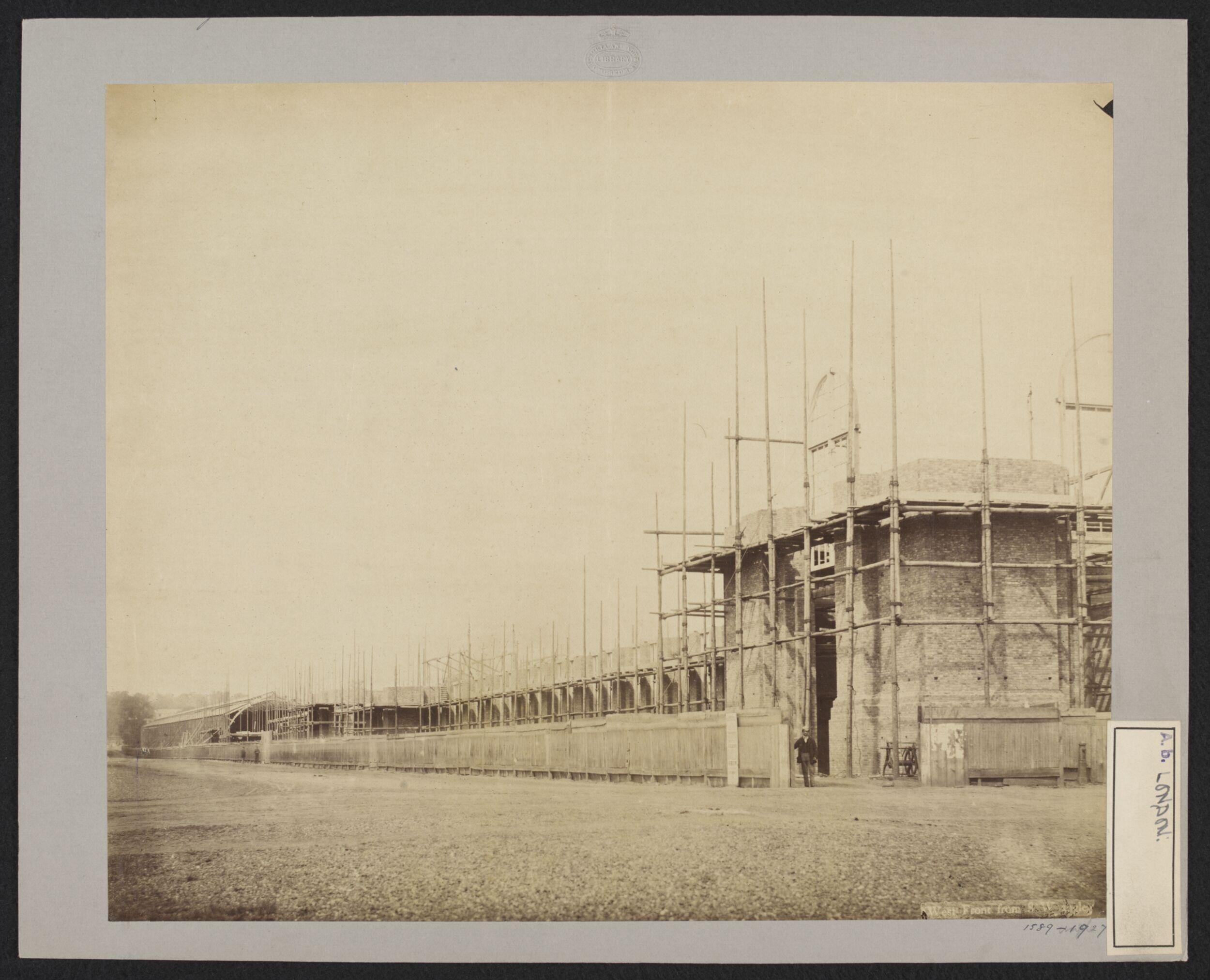 Construction of 1862 International Exhibition buildings